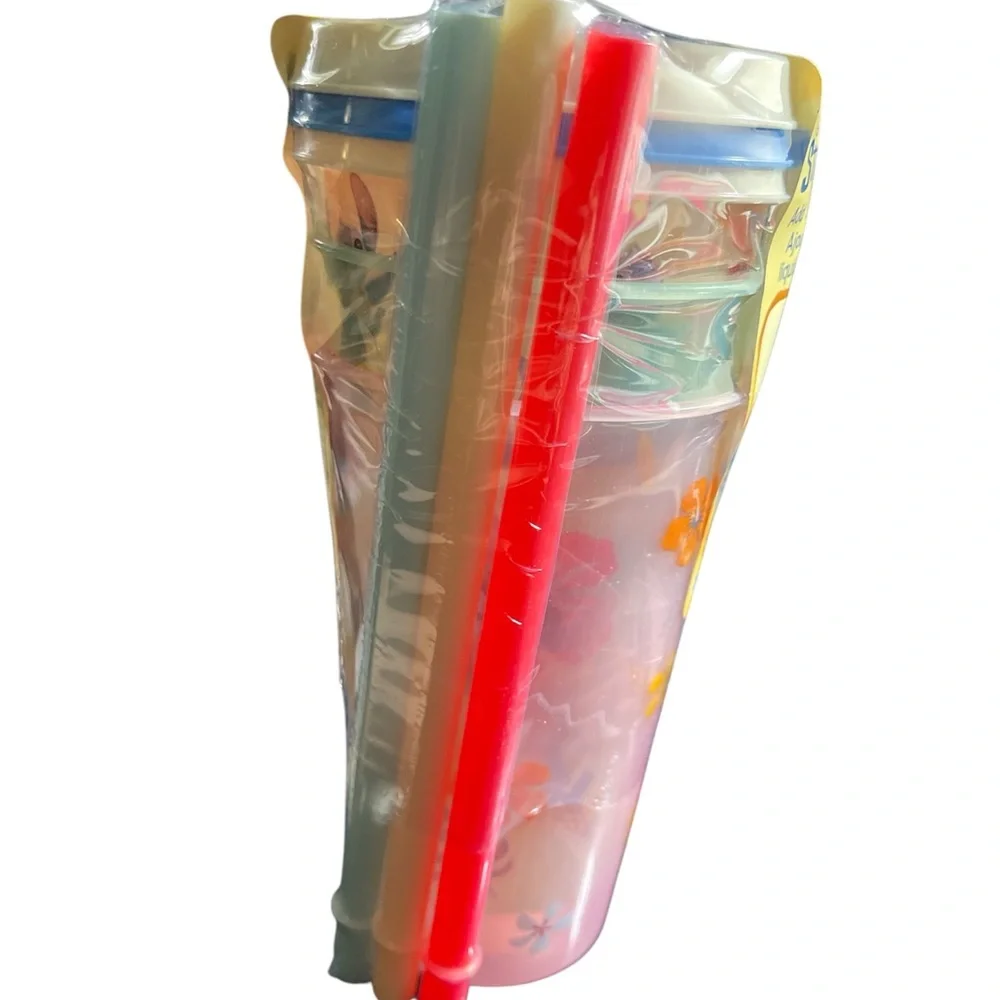 Disney Lilo & Stitch Floral Color Changing Cups Set - Blue, Pink, Yellow - Picture 3 of 7